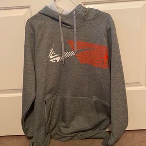 Large Nike Dry-Fit Grey Hoodie